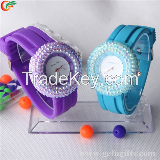 GF-NE-004 Newest Fashion Set auger Silicone Watch