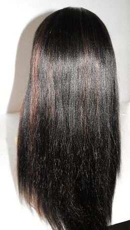 100% real human hair 16''-24'' 1#33# highlight color light yaki Malaysian virgin hair full lace wig for beauty