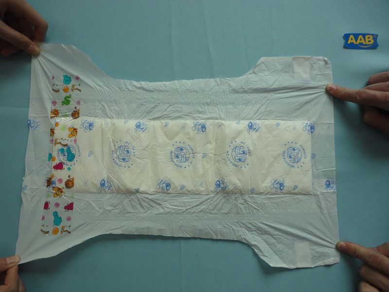 economic disposable PE film baby diaper CE FDA ISO9001 ISO14001