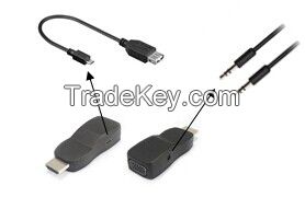 HDMI to VGA + Audio + Power Adapter