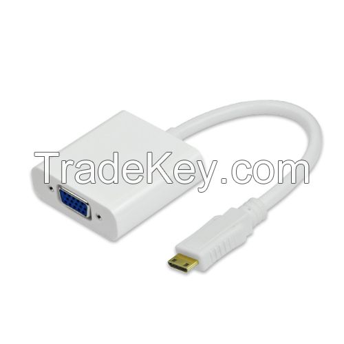 HDMI D to VGA Adapter Cable