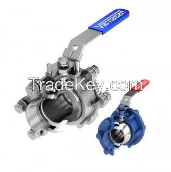 Threaded 3 Pieces Ball Valves