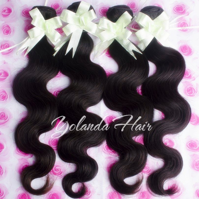 Brazilian Virgin Hair Extension Body wave 1PCS,8in-30in,Free shipping By DHL