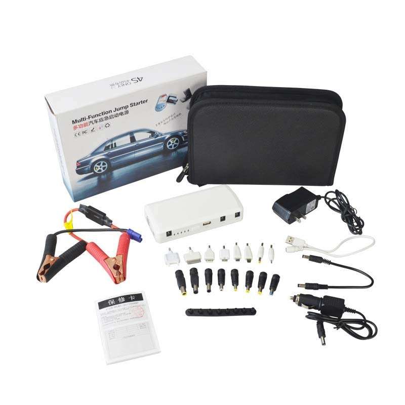 12000mA  Multi-function Car Jump Starter Mobile Power Bank Battery Charger with LED Light for Laptops /Cell Phones 