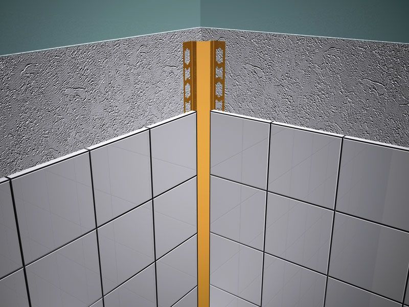 stainless steel tile profile - for wet floors - bathroom - Luxury 