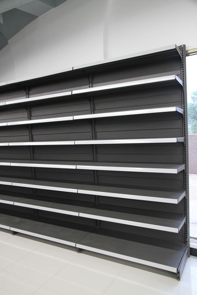 2014 high quality single sided heavy duty  metal supermarket shelf