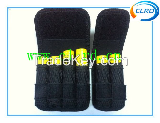 CLRD Black carrying 4*18650 nylon battery case 18650 high quality nylon battery carrying bag