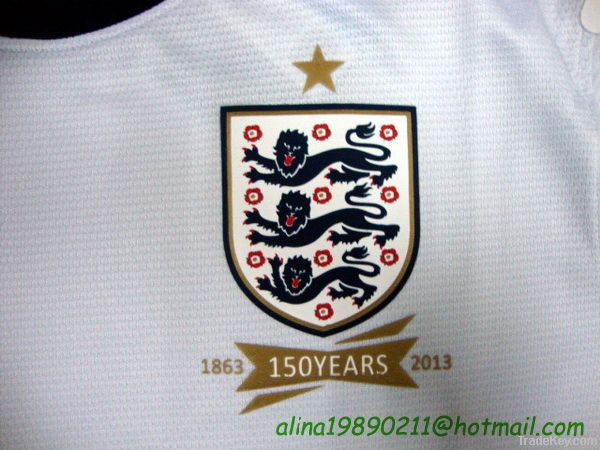 Thailand AAA England 2013/14 World Cup Home Soccer Jerseys