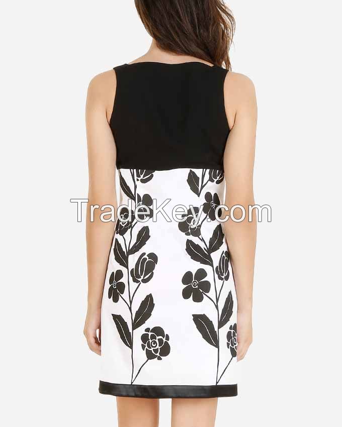 DR47-Gabardine/Cotton Sleeveless Mini Dress