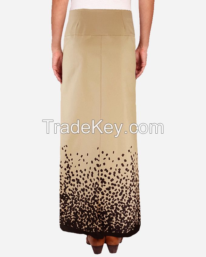S16SK405-Lower Graphic Print Maxi Skirt