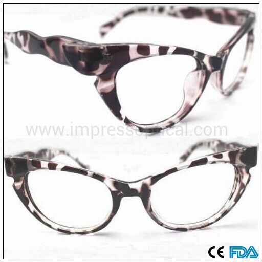 WomenÃ¢ï¿½ï¿½s Plastic Vintage Retro Cat Eye Leopard Eyeglass Frames 