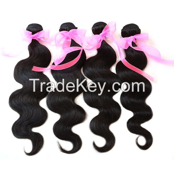 6A Brazilian Virgin Hair Weaves 4Pcs/Lot Bundles Unprocessed Virgin Brazilian Body Wave Wavy Brazilian Human Hair