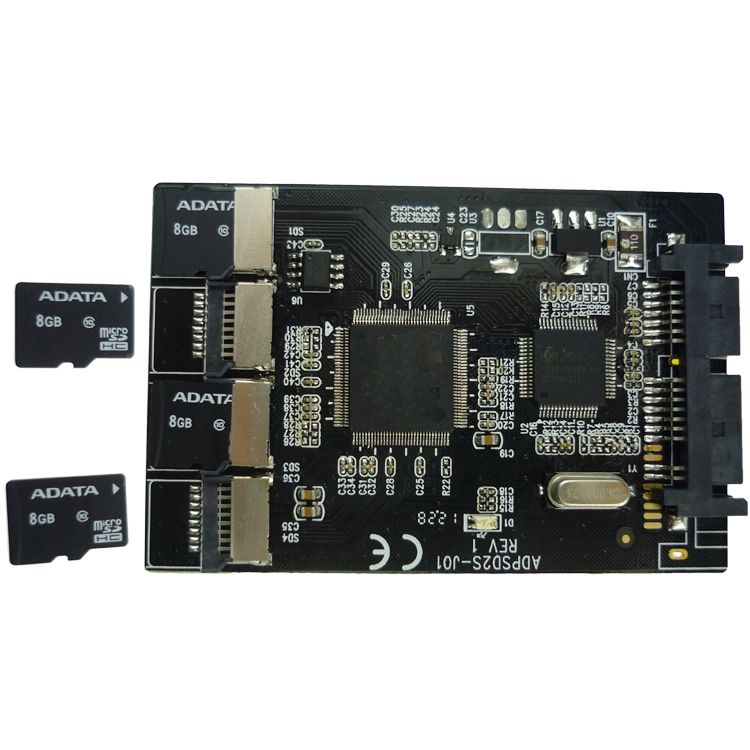 high quality Quad Micro SD to Micro SATA Adapter