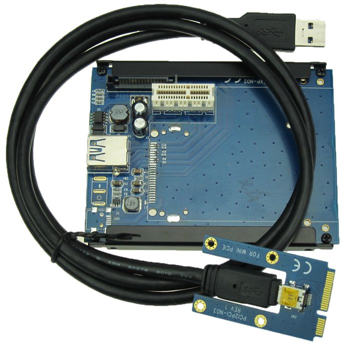 Mini PCIe to PCIe Adapter pci express external pci-e slot