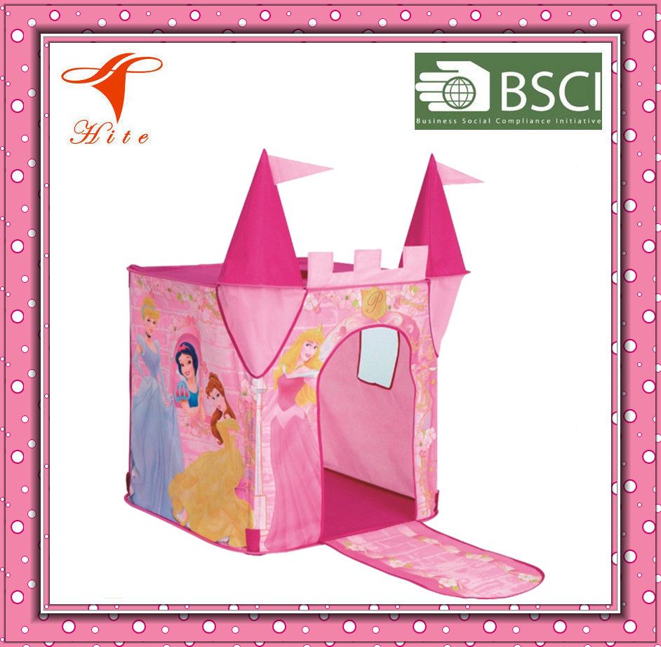 Foldable Pink Princess Castle Tent For Girls