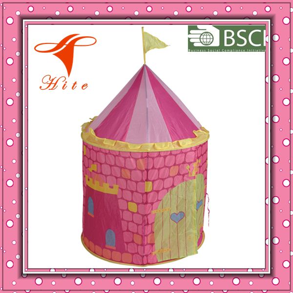 Collapsible children play castle tent