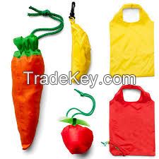 reusable eco-friendly customer fruit or animal polyester foldable shopping bag