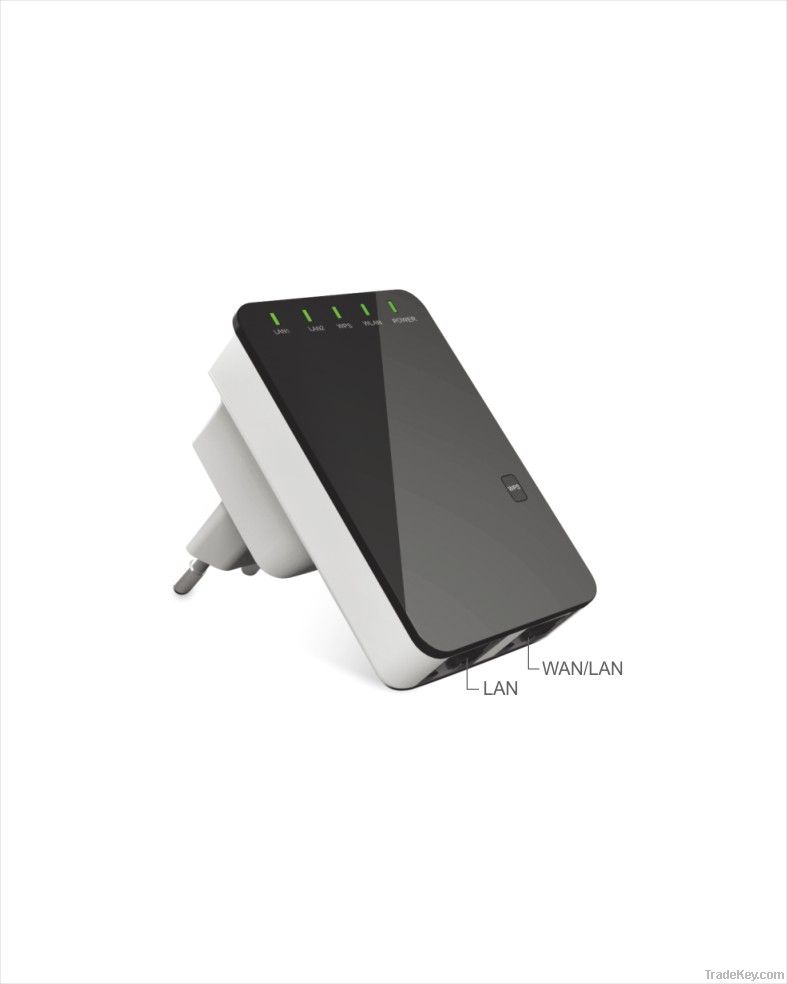 300Mbps Mini AP/Repeater more range for every WLAN network