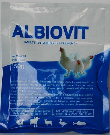 MultiI-Vitamin animal feed supplement "ALBIOVIT" 100g