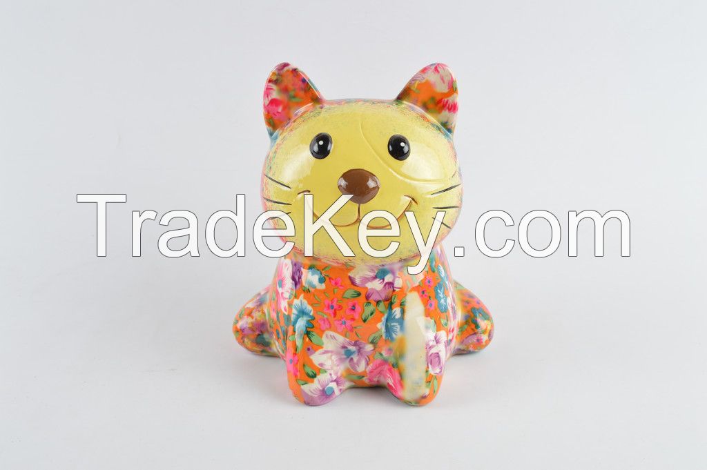 Funny cat home decorate money bank money box coin bank children Gift animal Shape