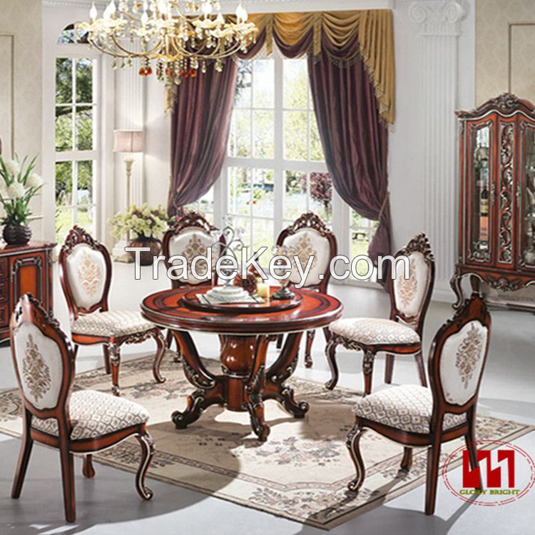 Wooden antique dining table set