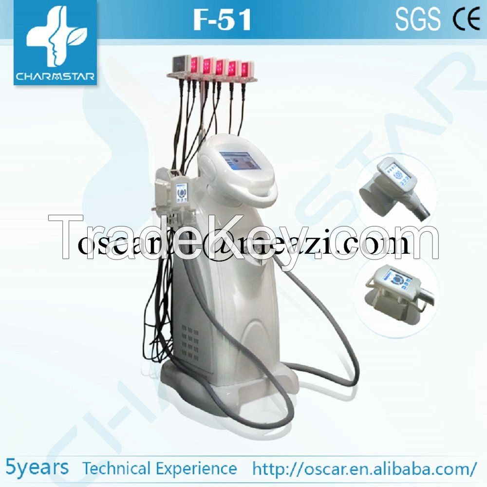 newest 2015 Cryolipolysis lipo laser velashape slim 3 in 1 machine