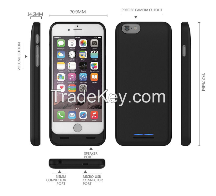 3100mAh Power External Battery Charger Case for iPhone 6 4.7 Inch