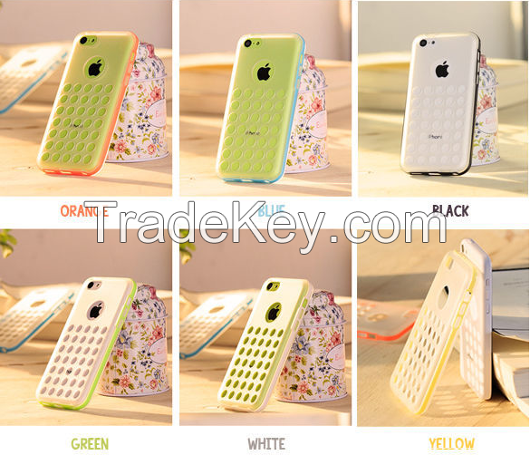 Hot selling Wholesale China Cheap Dot Pattern Fancy Phone Case Cover for iPhone 5C