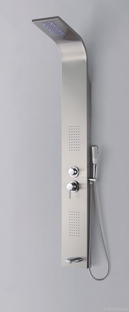 stainless steel hdyromassage shower panel