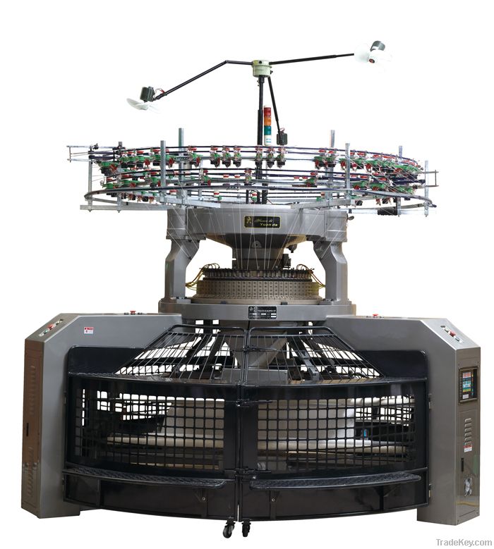 High Speed Inter-Rib Open Width Circular Knitting Machine