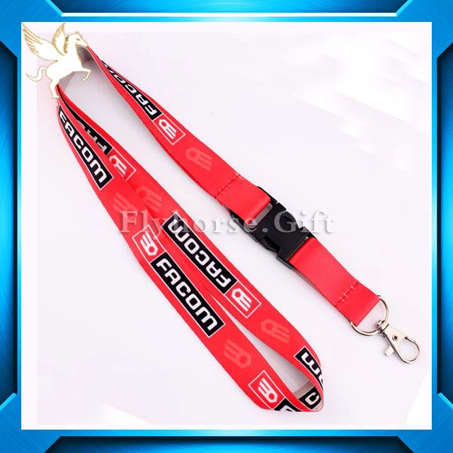 Popular  cheap fashion polyester lanyard 