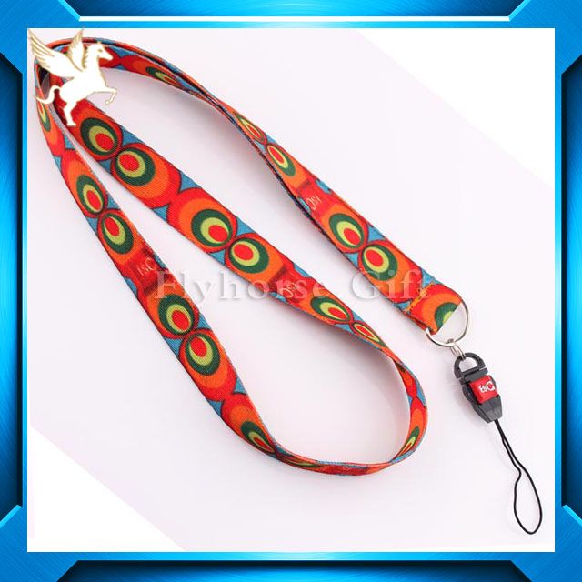 2014 promotional cheap fashion polyester lanyard