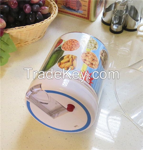 Glass jar, automatic pumps out air, keep food fresh, for tea, coffee, candy, jam