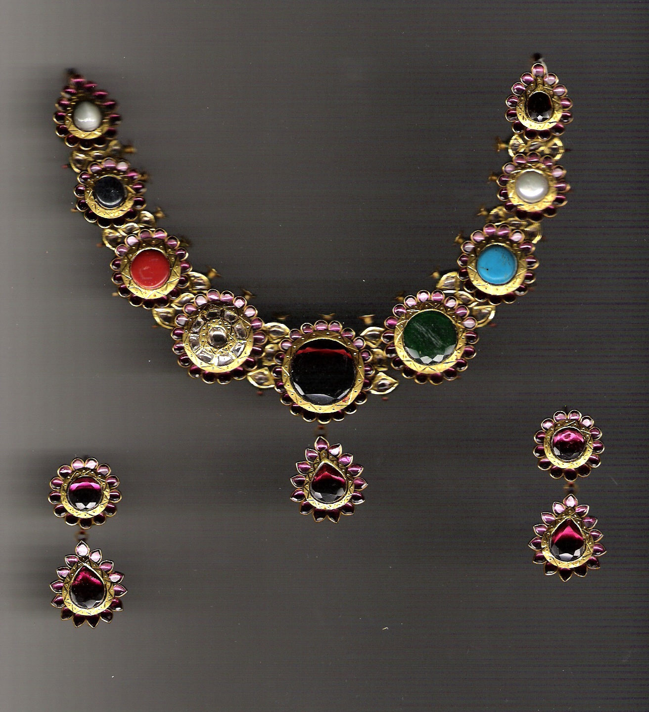 Kundan Navratan Set