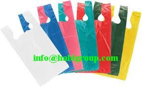 t-shirt plastic bag, bag on roll, die-cut plastic bag