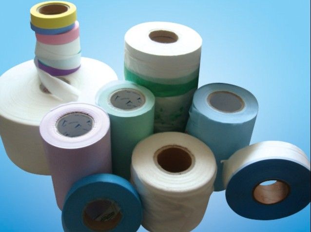 all the raw materials nonwoven PE film glue frontal tape side tape release paper elastic waistband for sanitary napkins and baby diapers