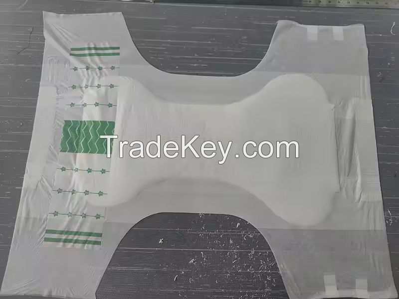 Stylish Disposable Adult Diaper One-Piece Printed Menstrual Nappies Breathable Cotton PE Film Size XL for Women