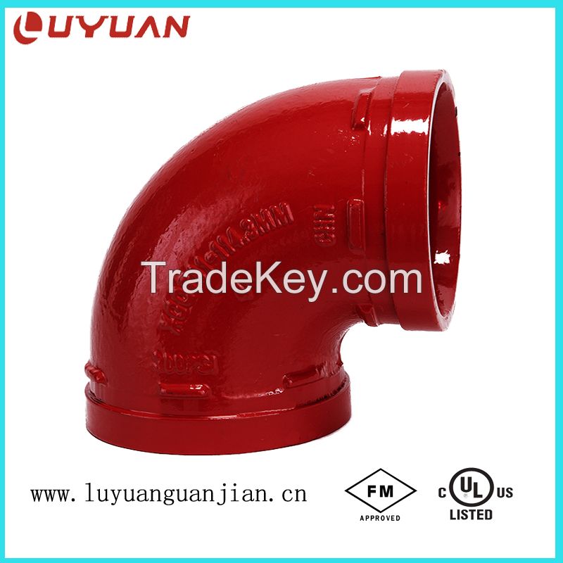 FM /UL/ CE Grooved Pipe Coupling for Fire Fighting Sprinkler System