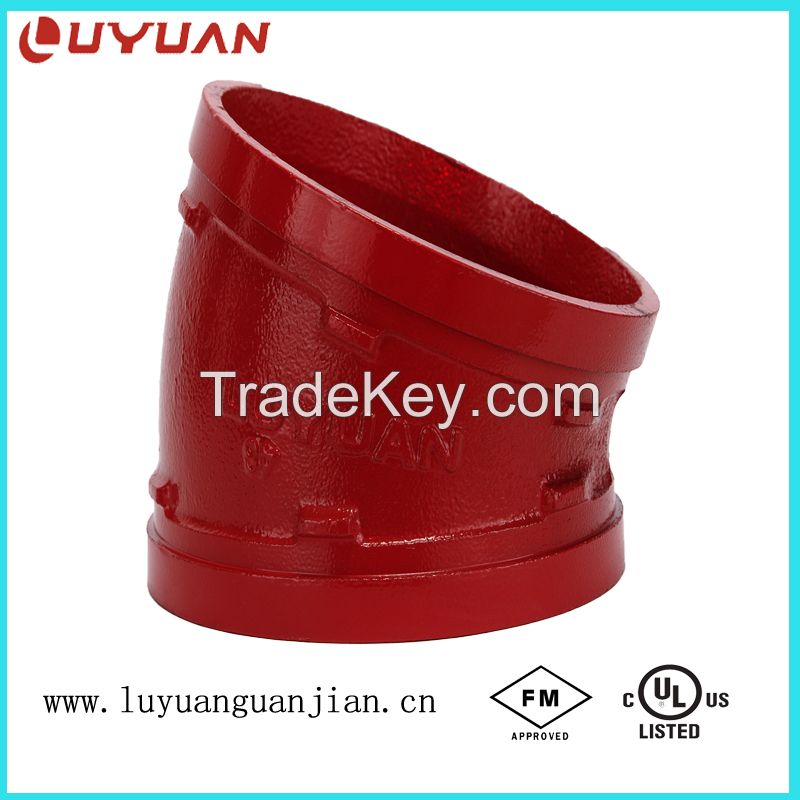 FM /UL/ CE Ductile Iron Elbow with Victaulic Standard
