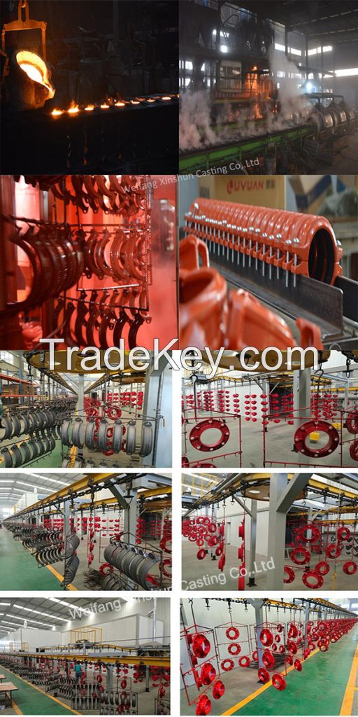 FM /UL/ CE Ductile Iron Elbow with Victaulic Standard