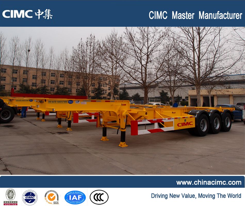 CIMC manufacture skeleton container trailer