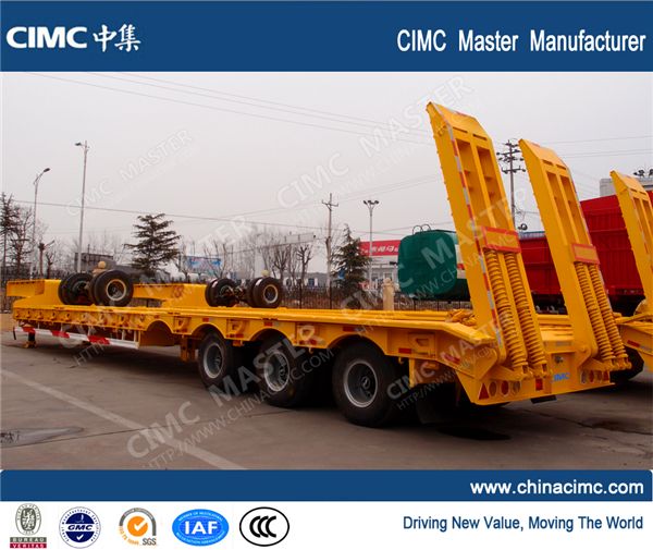 CIMC trailer for machinery transport low loader trailer