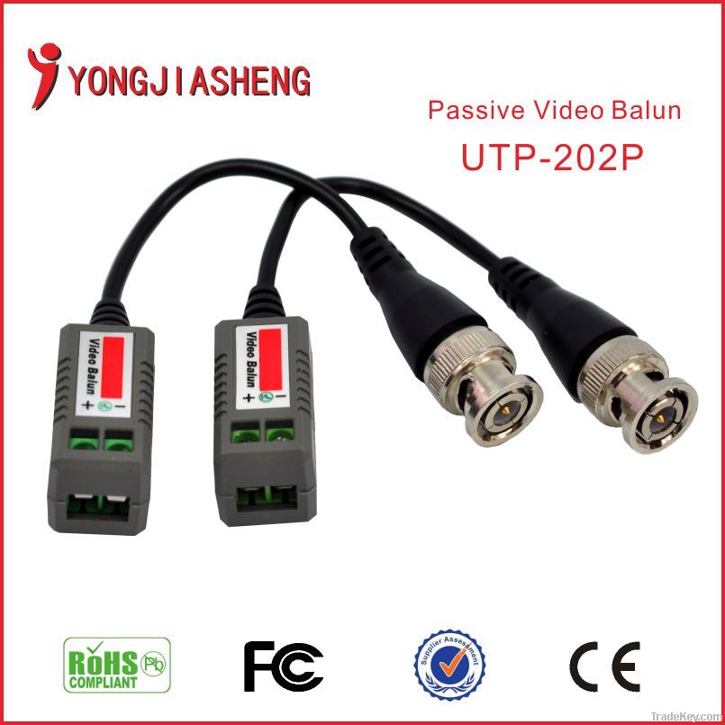 High-fidelity performance 1CH passive utp video balun Cat5 RJ45 Balun