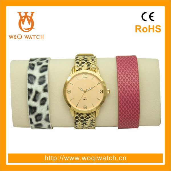 Newest trendy interchangeable strap lady watch 