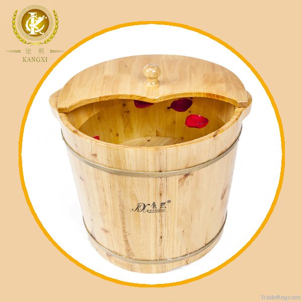 Safe and useful wooden foot barrel