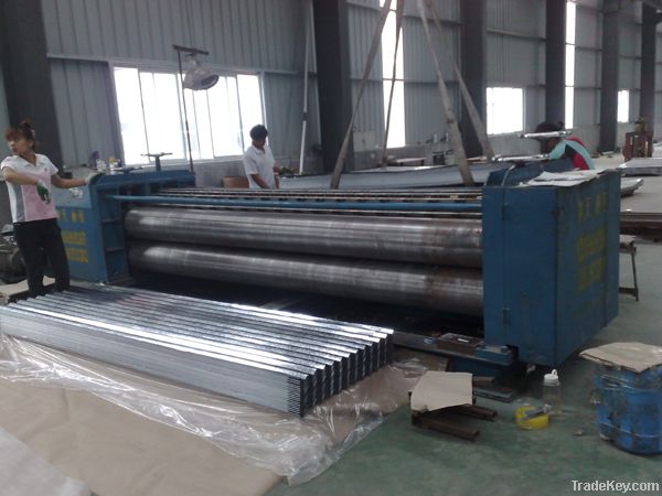 Corrugated sheet for roofing