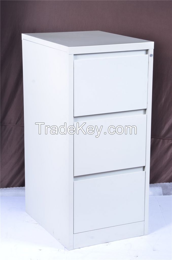 3-drawer steel vertical filing cabinet