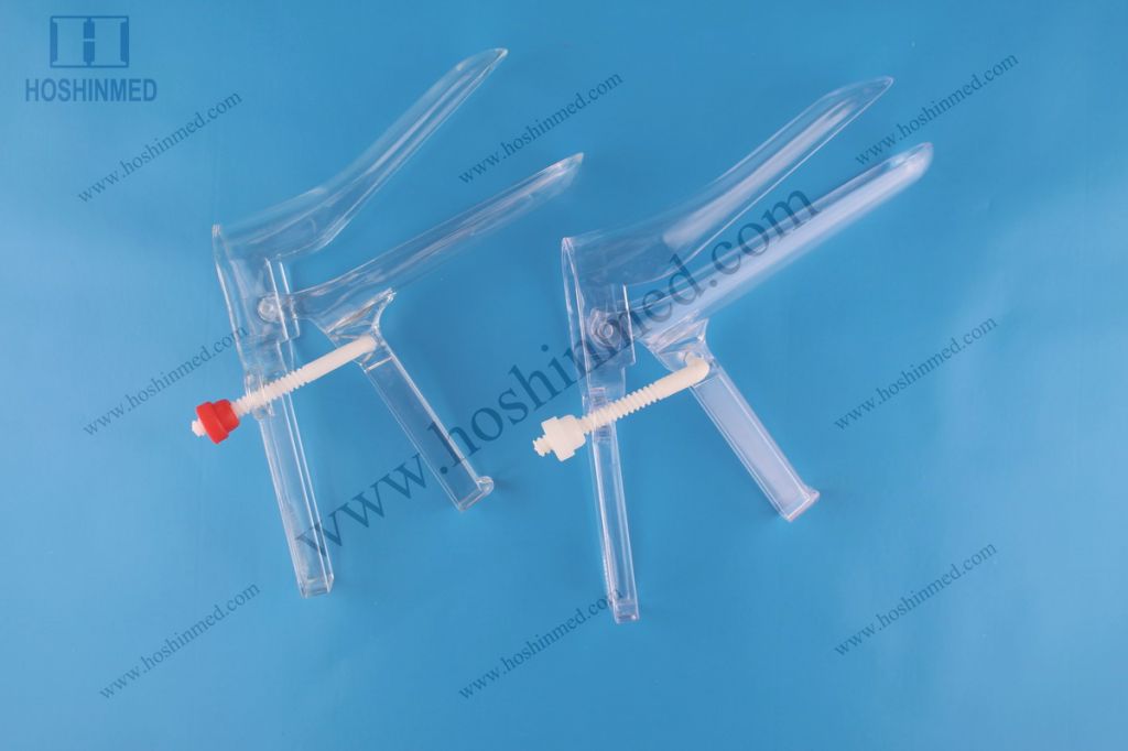 Gynecology disposable sterile vaginal speculum side screw