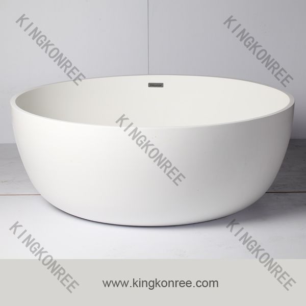 freestanding solid surface bathtub