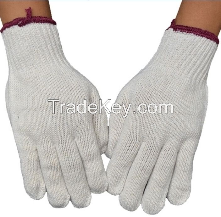 Cotton knitted work glove